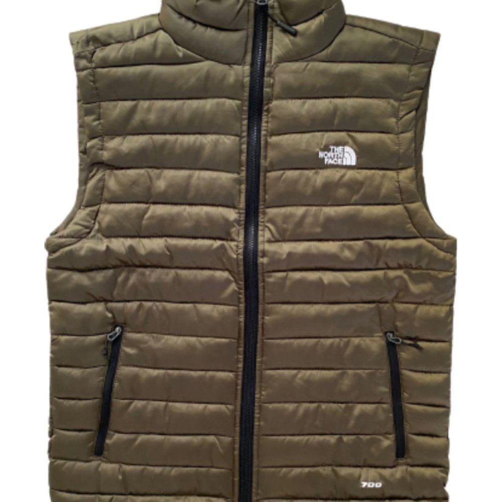 NWT The North Face Men's Stretch Down Vest Color Olive Green